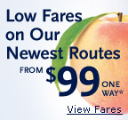 Enjoy Low Fares on our Newest Routes